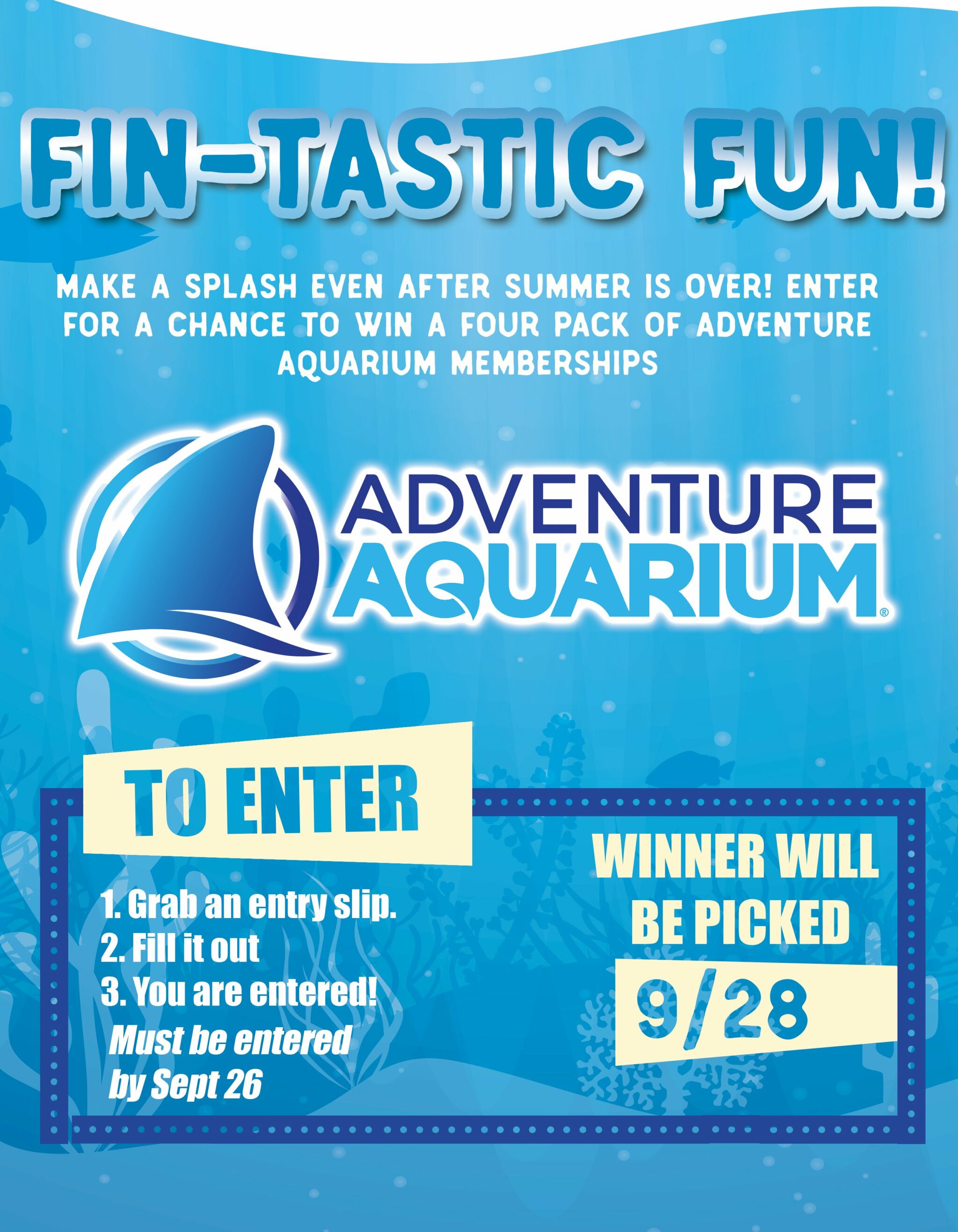 Contest 3 Win A Family Four Pack to Adventure Aquarium! iOrtho